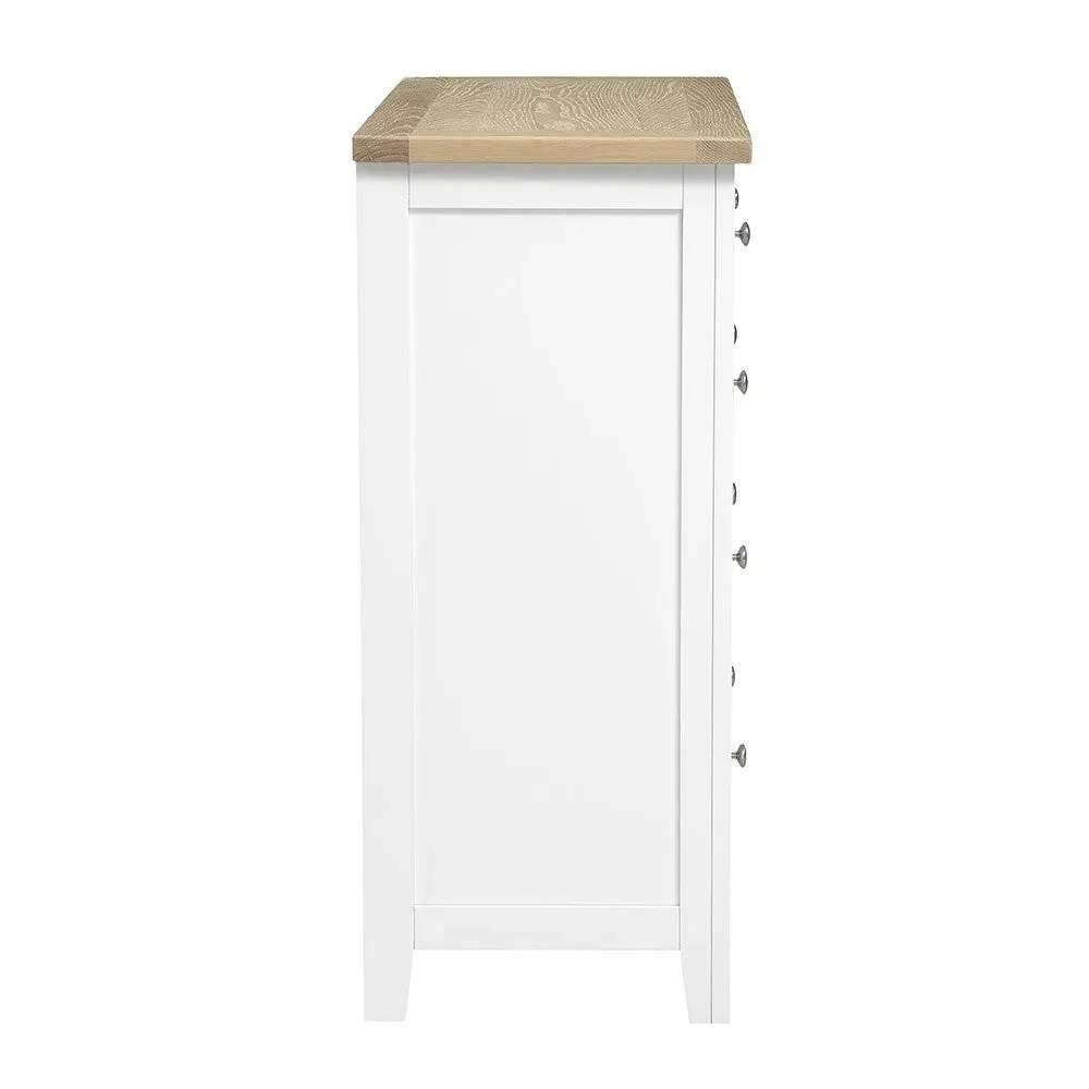 Double Wardrobe Bedroom Set - White, Oak