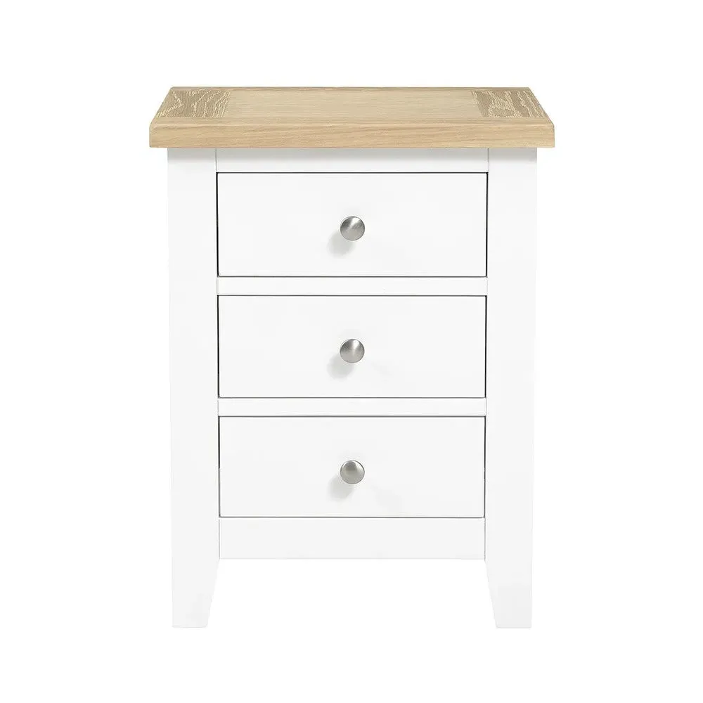 Double Wardrobe Bedroom Set - White, Oak
