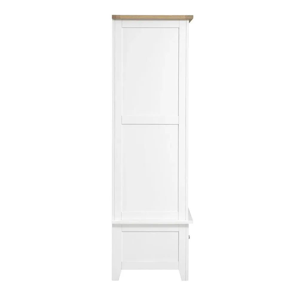 Double Wardrobe - White, Oak