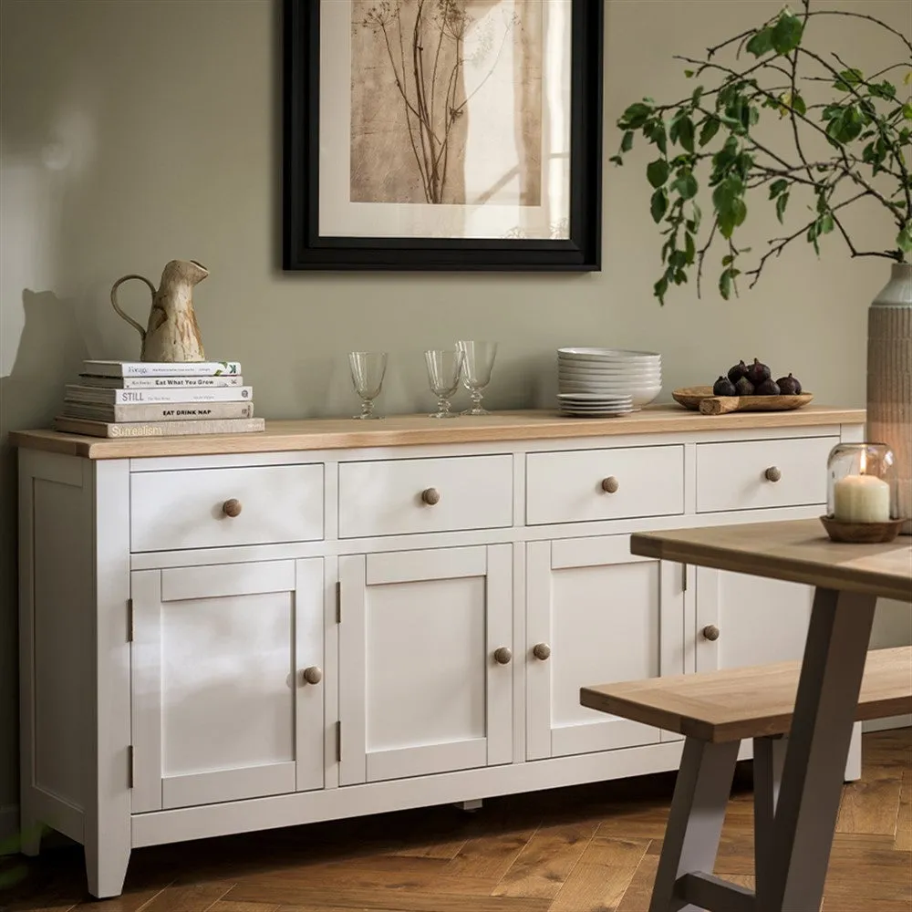 Extra Large Sideboard - White, Oak