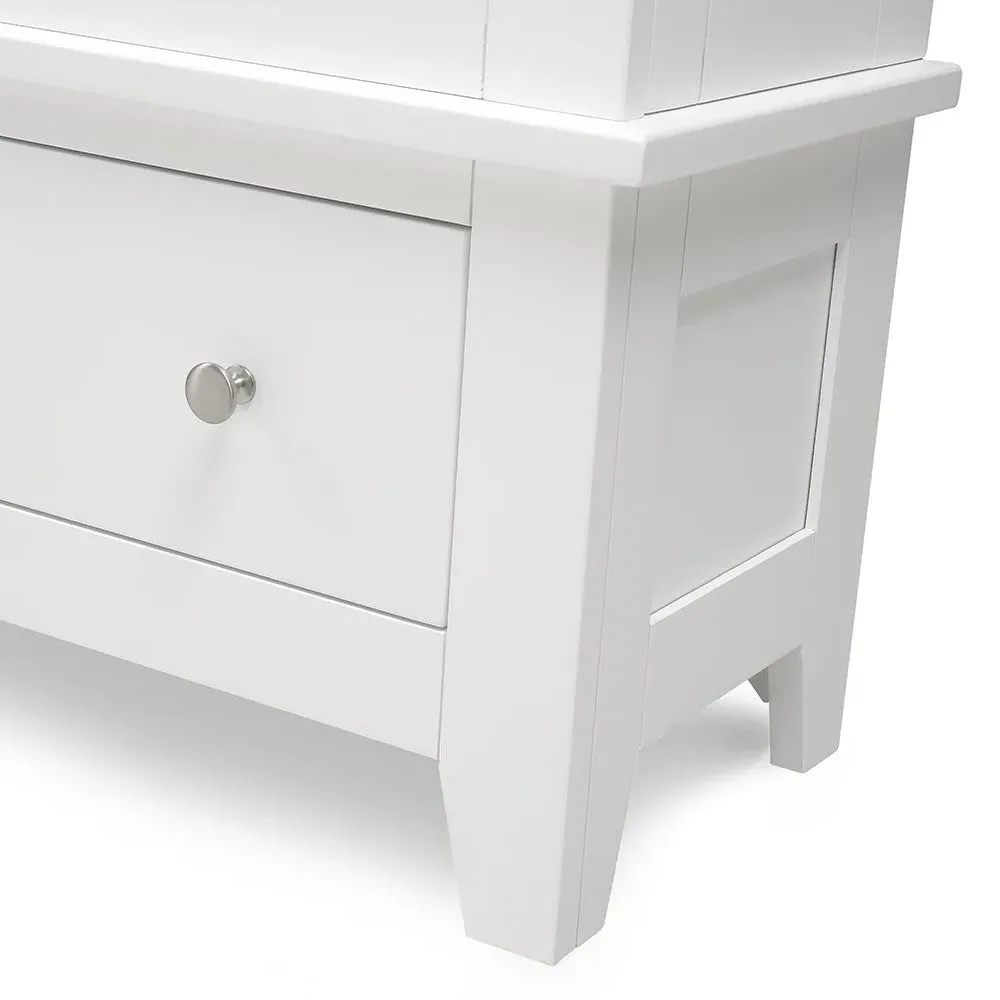 Grand Bookcase with Drawers - White