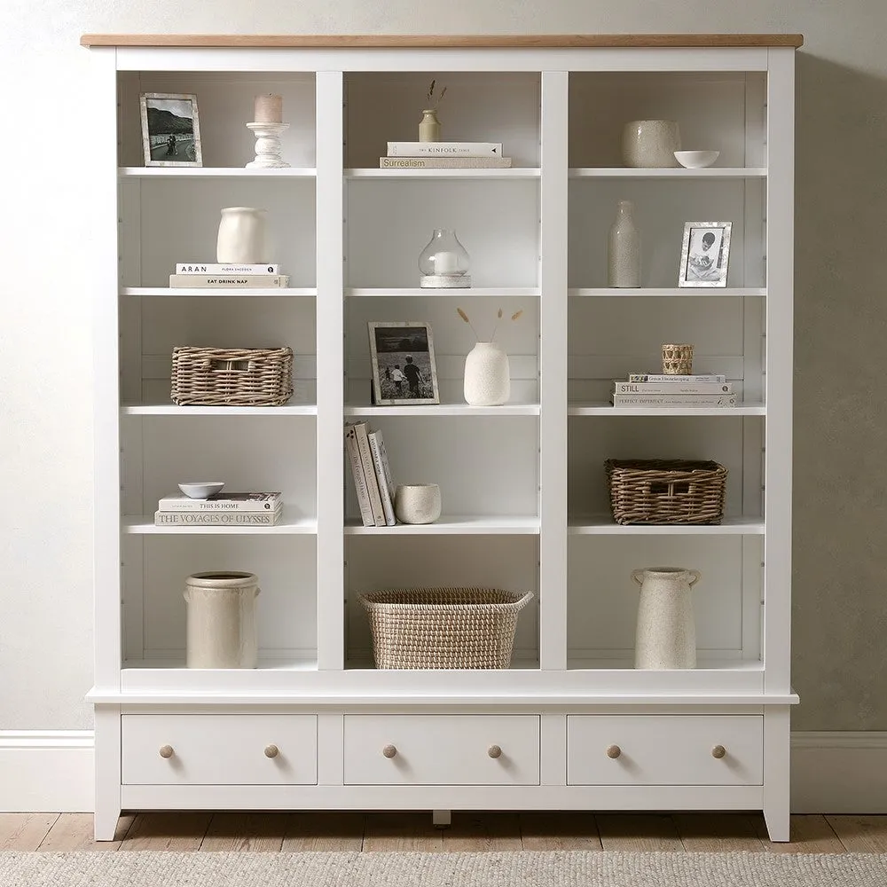 Grand Bookcase with Drawers - White image
