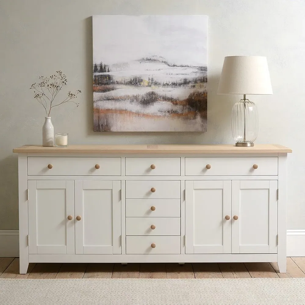 Grand Sideboard - White, Oak image