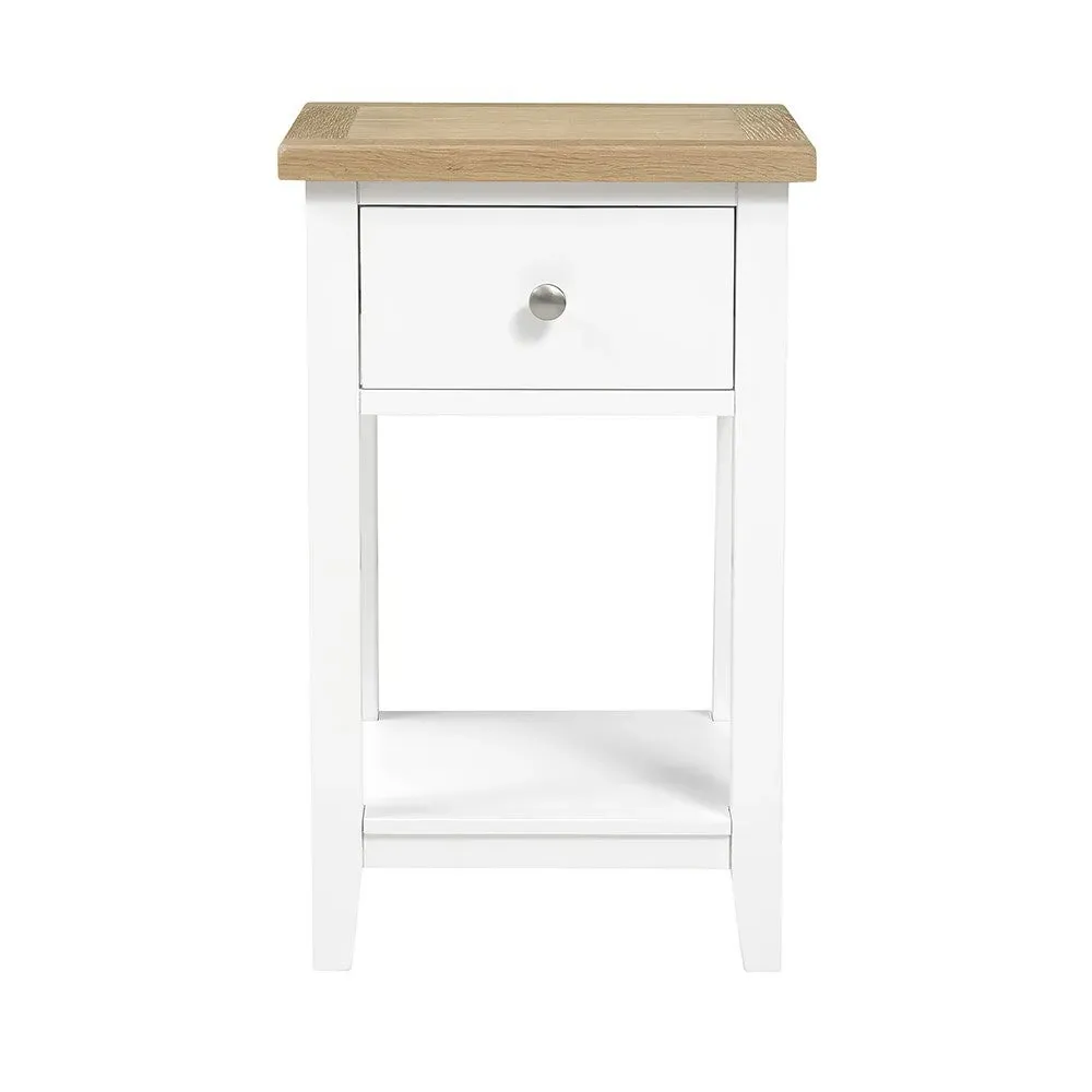 Set of 2 Nightstands - White