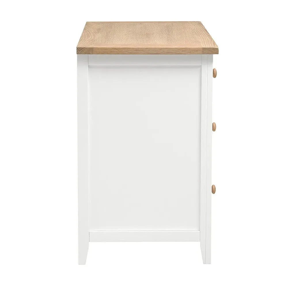 Small 5 Drawer Chest - White