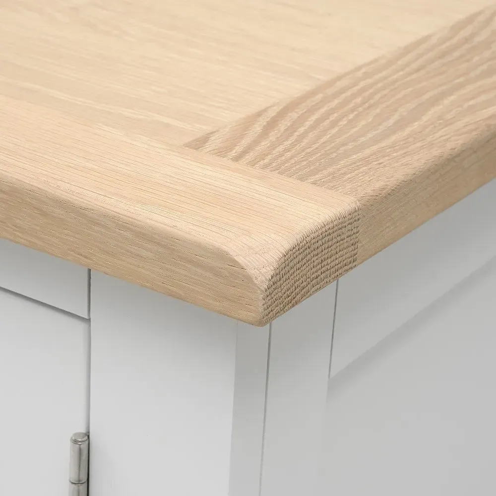 TV Stand with Storage - White, Oak