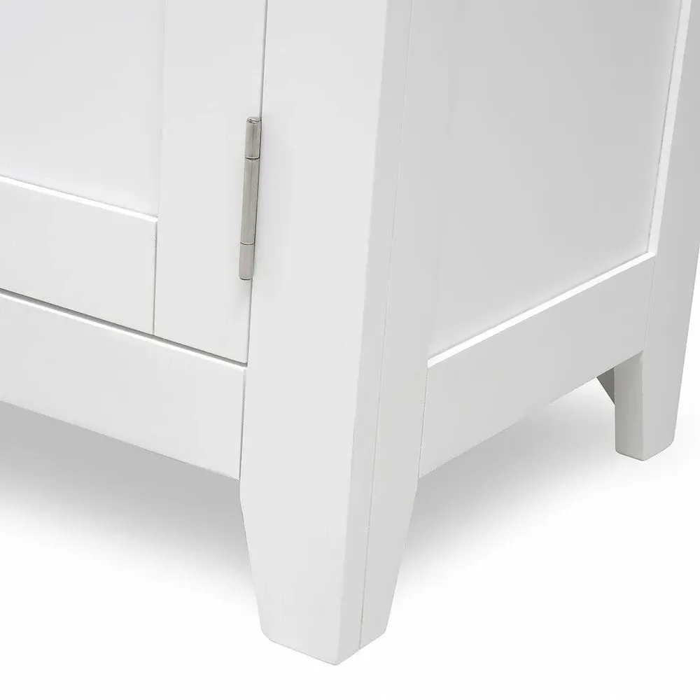 TV Stand with Storage - White, Oak