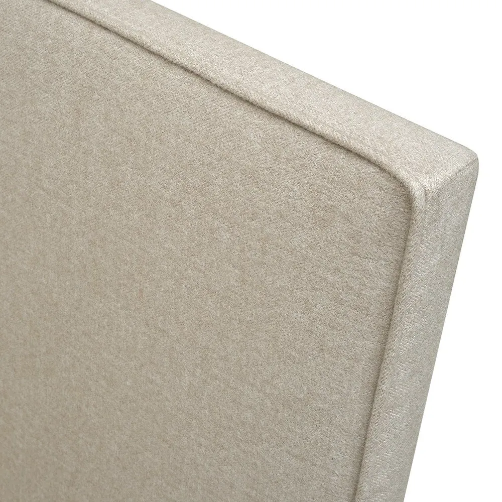 King Size Ottoman Bed with Storage - Natural, Tweed