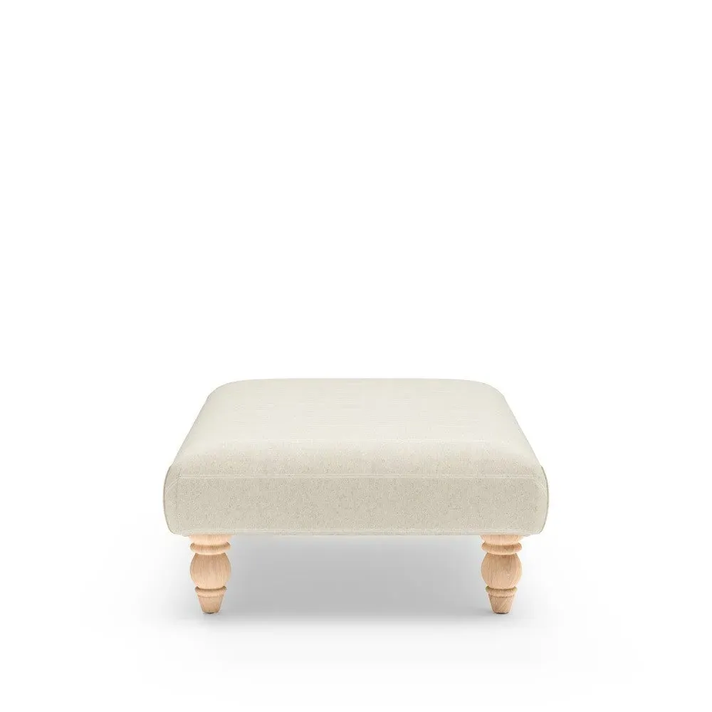 Rectangular Footstool - Natural, Compton Stripe