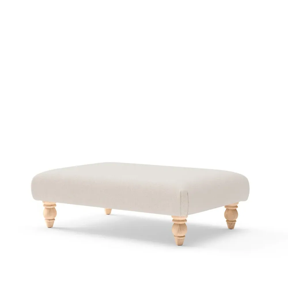 Rectangular Footstool - Natural, Rustic Weave