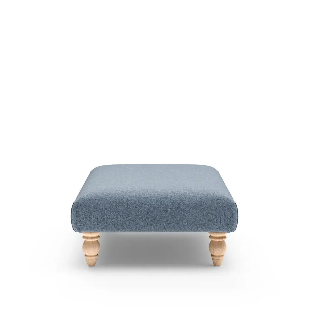 Rectangular Footstool - Purple, Rustic Weave