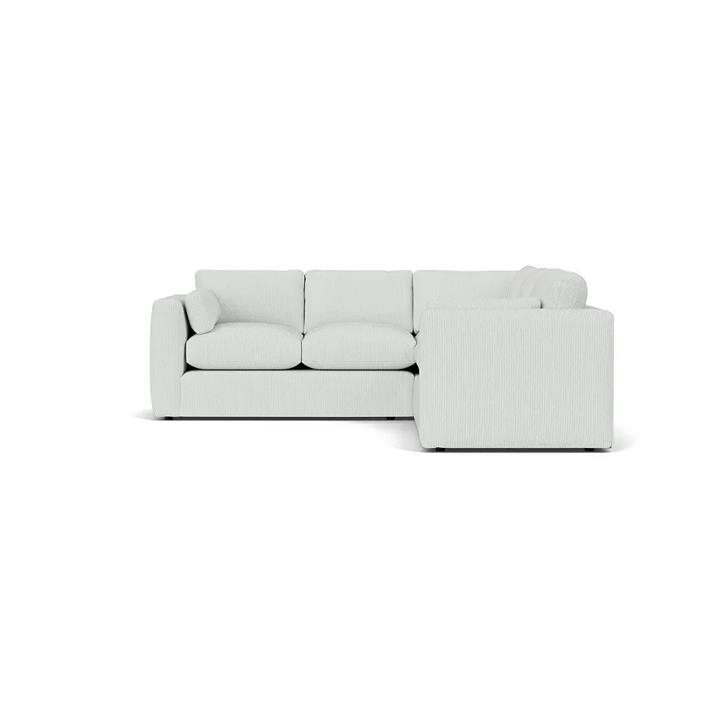 Clarke Compact Corner Sofa - Duck Egg, Broadway Stripe