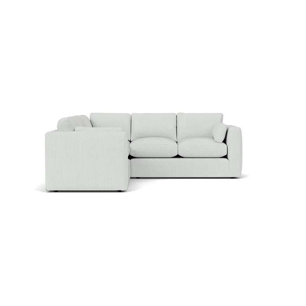 Clarke Compact Corner Sofa - Duck Egg, Broadway Stripe image