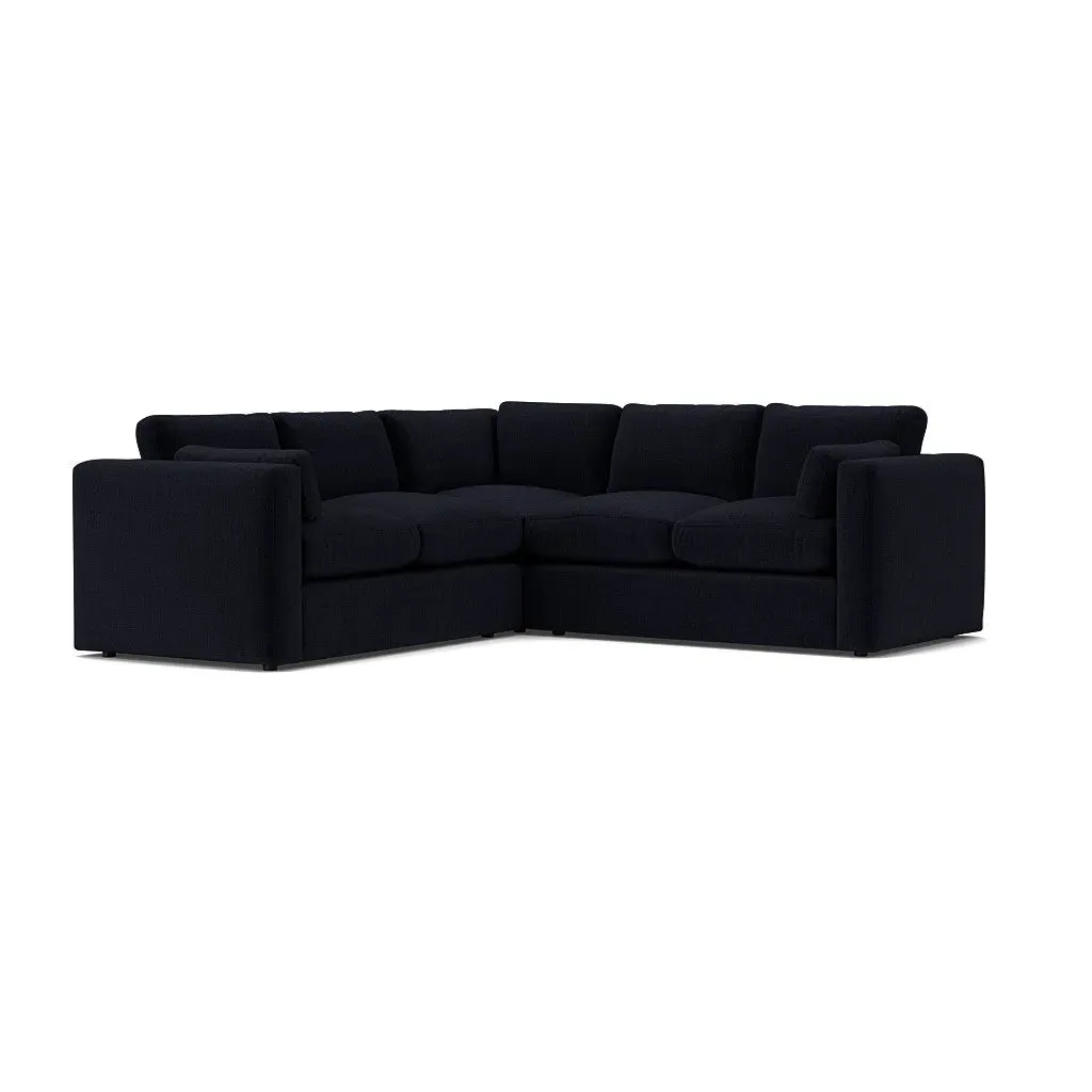 Clarke Compact Corner Sofa - Ink, Eco Chenille