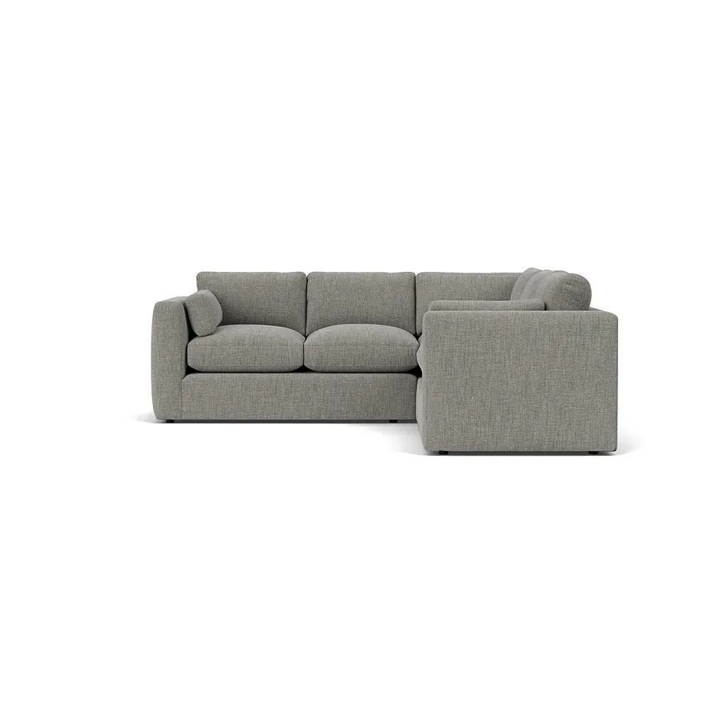 Clarke Corner Sofa - Grey Marl, Rustic Weave