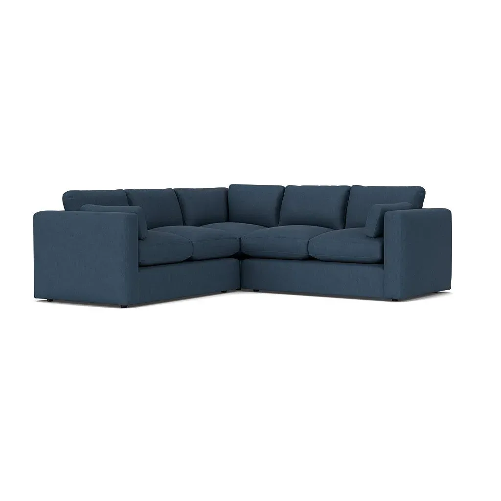Clarke Corner Sofa - Indigo, House Linen Mix