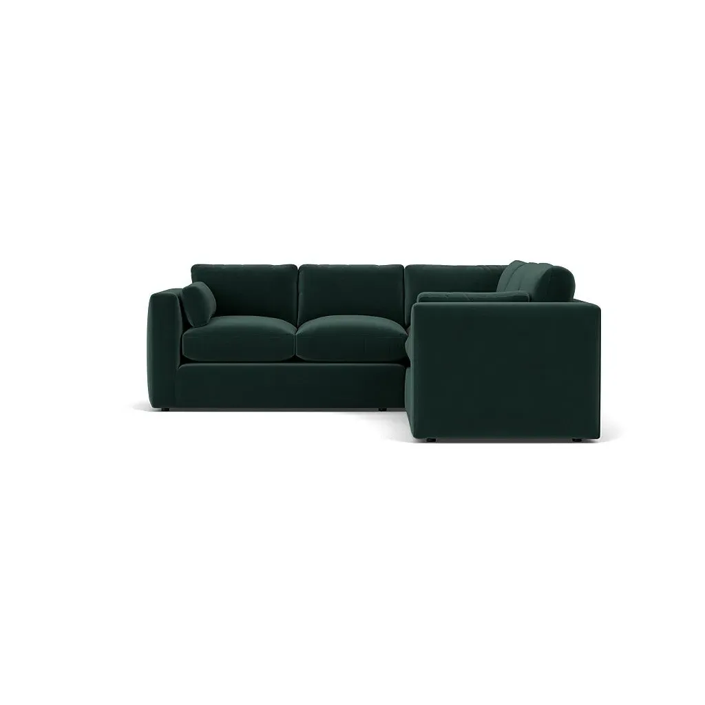 Clarke Corner Sofa - Lake, Matt Velvet