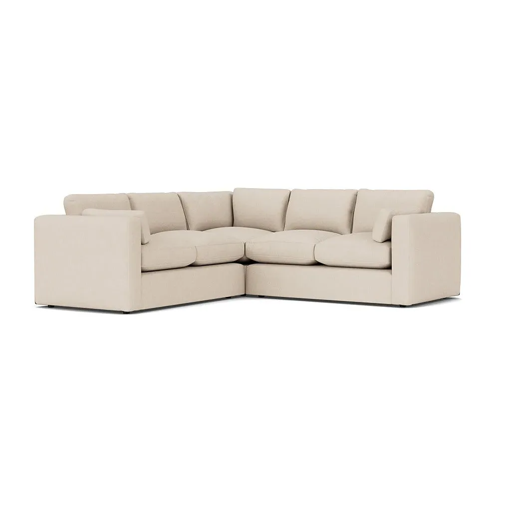 Clarke Corner Sofa - Lily White, Linen Mix