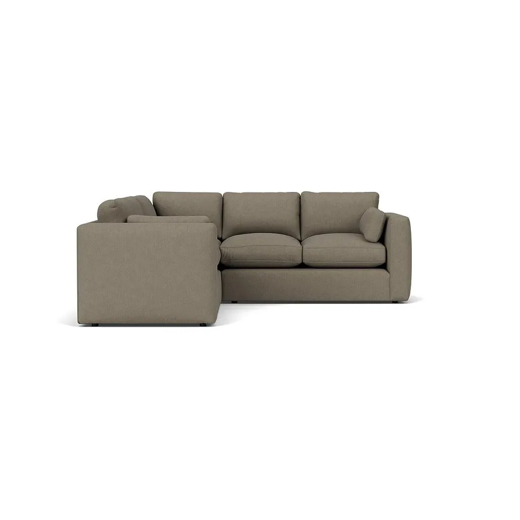Clarke Corner Sofa - Mid Grey, Linen Mix
