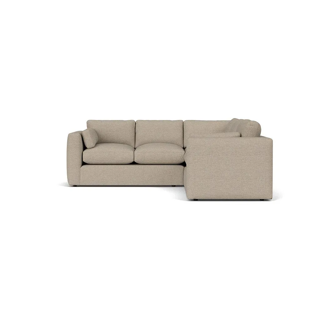 Clarke Corner Sofa - Natural, Herringbone Weave