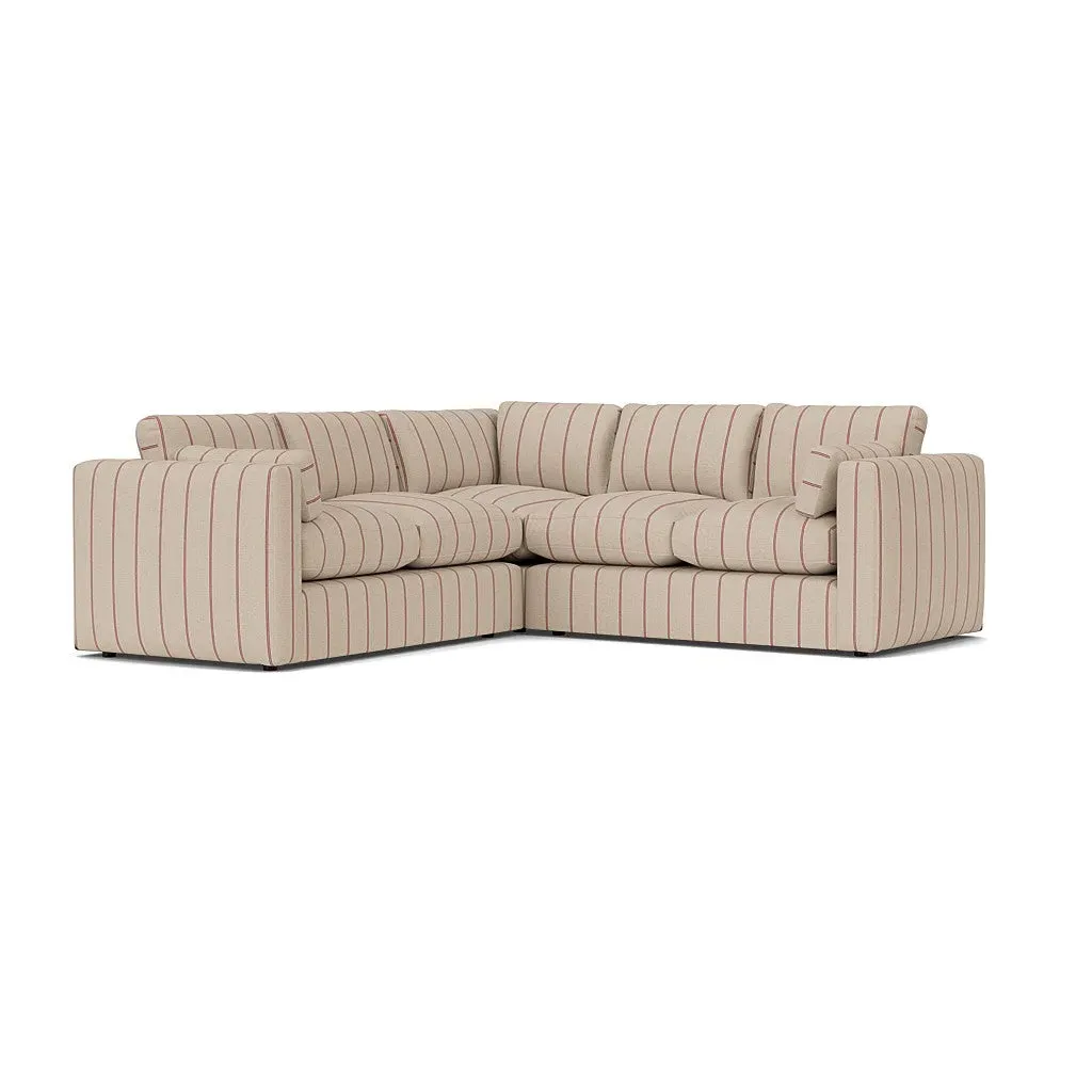 Clarke Corner Sofa - Raspberry