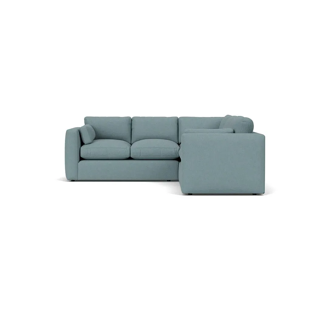 Clarke Corner Sofa - Sky Blue, Linen Mix