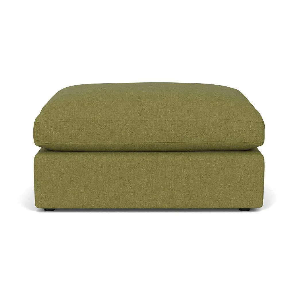 Clarke Foot Stool - Apple, House Linen Mix