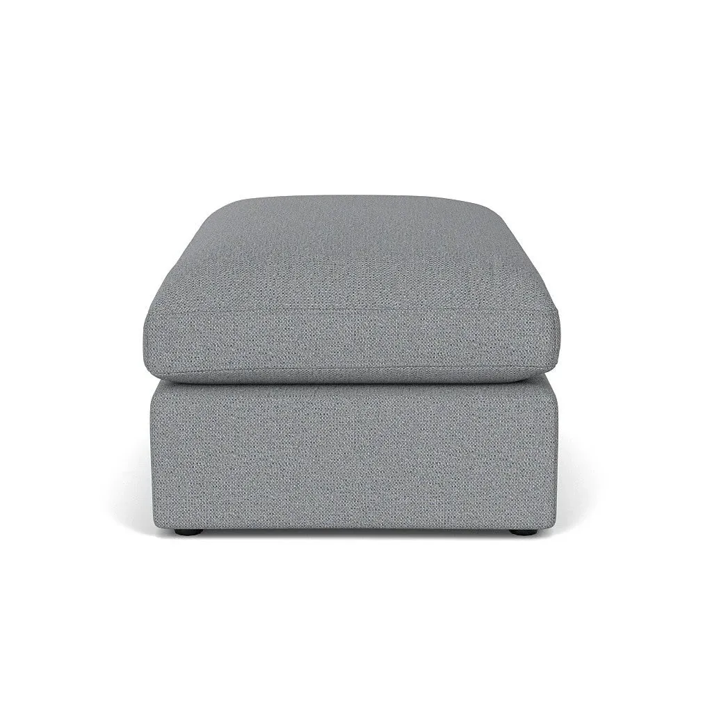 Clarke Large Foot Stool - Blue Marl