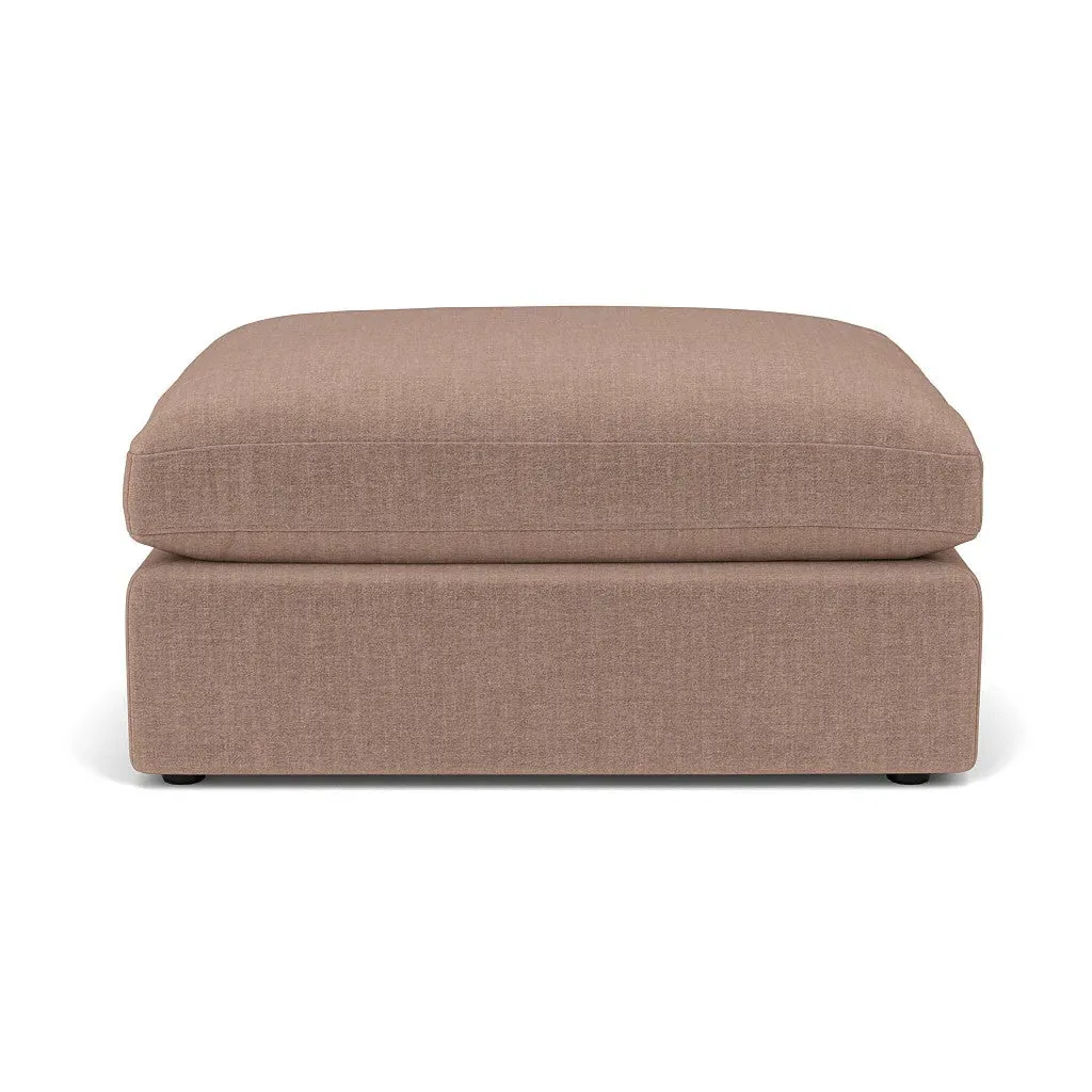 Clarke Large Foot Stool - Dusky Rose, Eco Chenille image