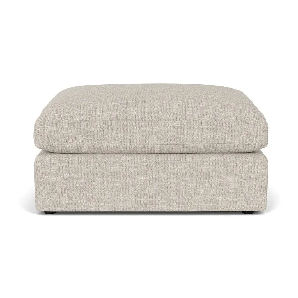 Clarke Large Foot Stool - Natural, Aquaclean Oxford