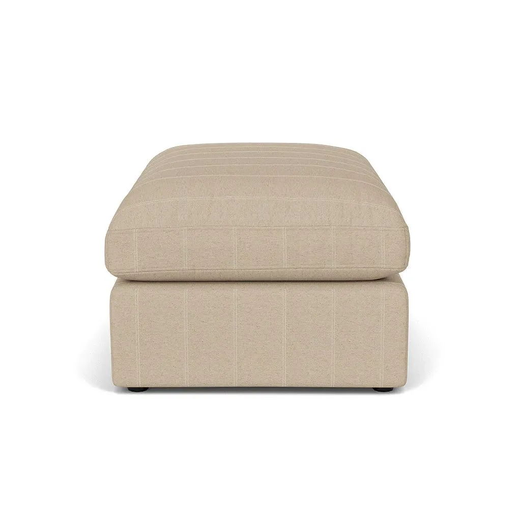 Clarke Large Foot Stool - Natural, Compton Stripe