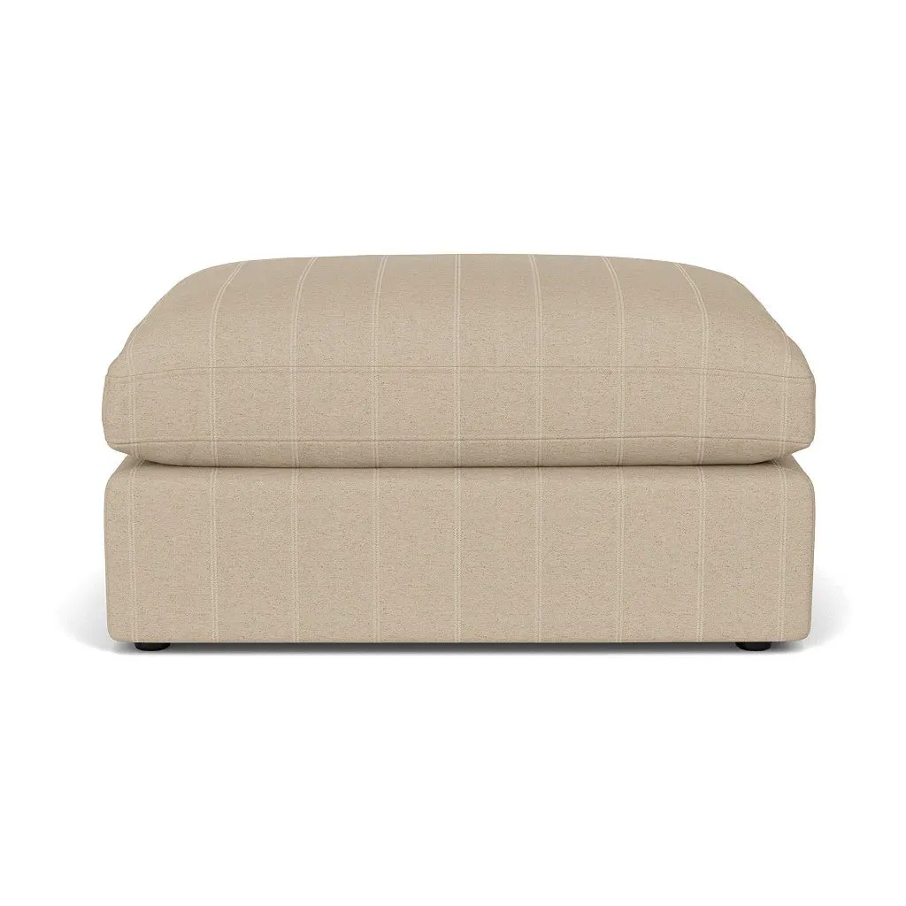 Clarke Large Foot Stool - Natural, Compton Stripe