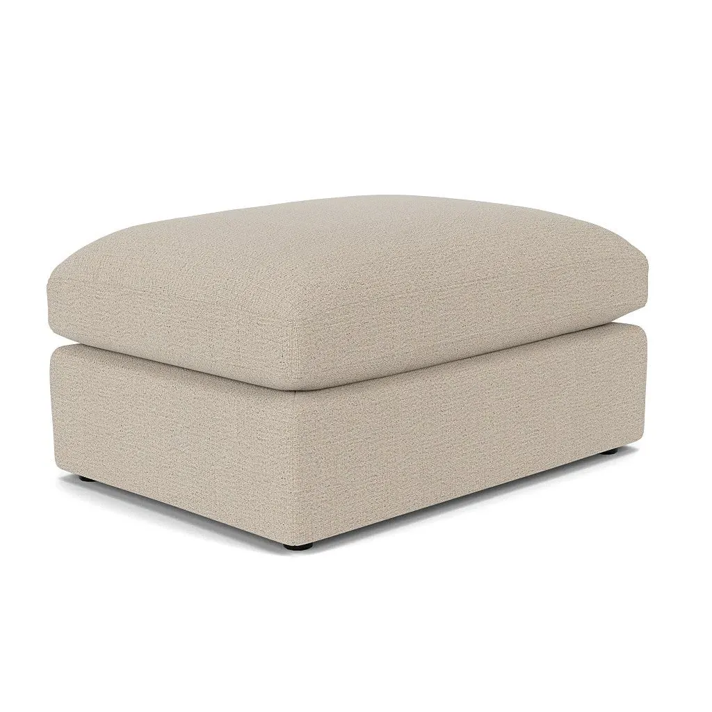 Clarke Large Foot Stool - Natural, Rustic Weave