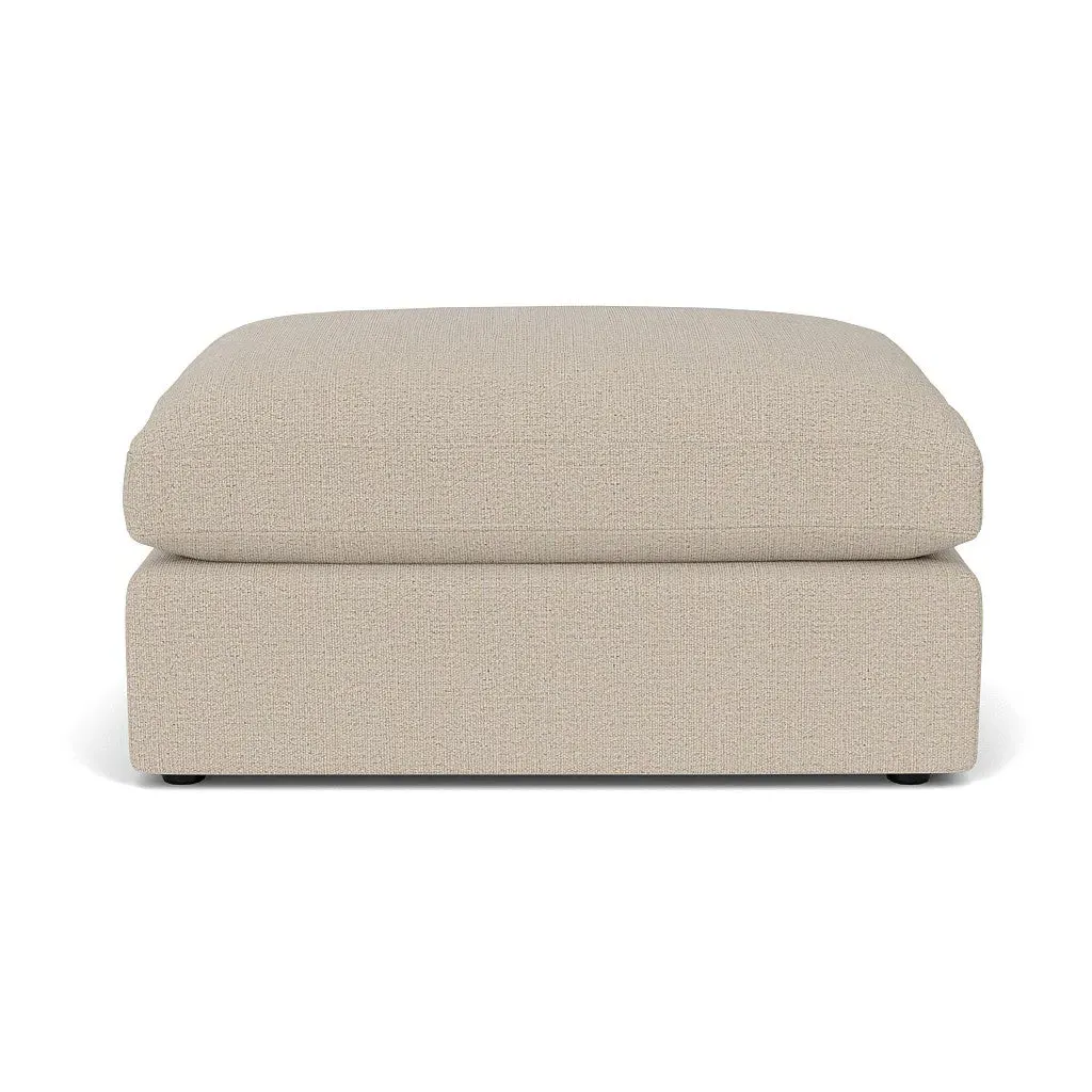 Clarke Large Foot Stool - Natural, Rustic Weave