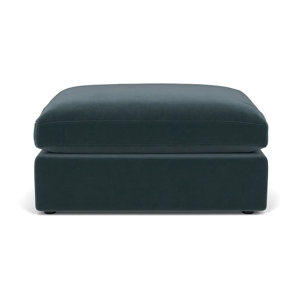 Clarke Large Foot Stool - Night Sky, Matt Velvet