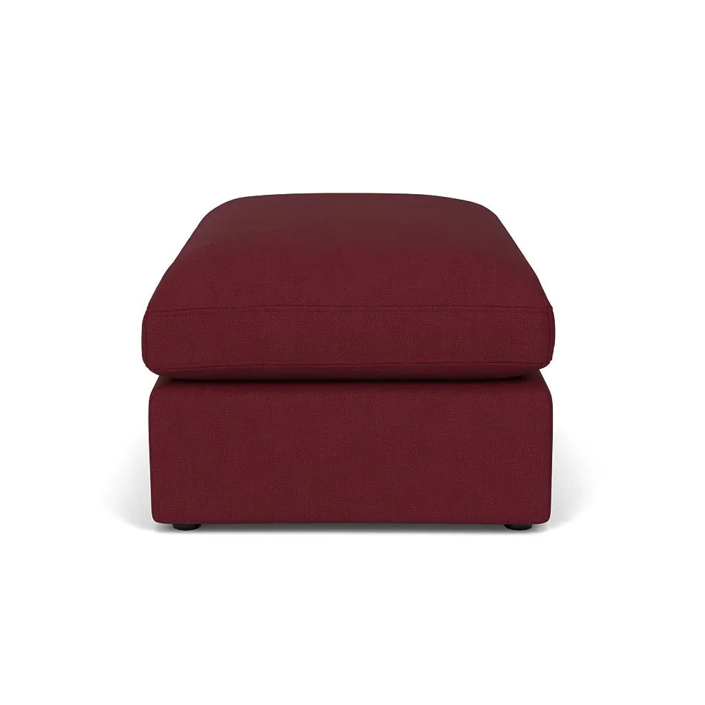 Clarke Large Foot Stool - Rosehip, House Linen Mix