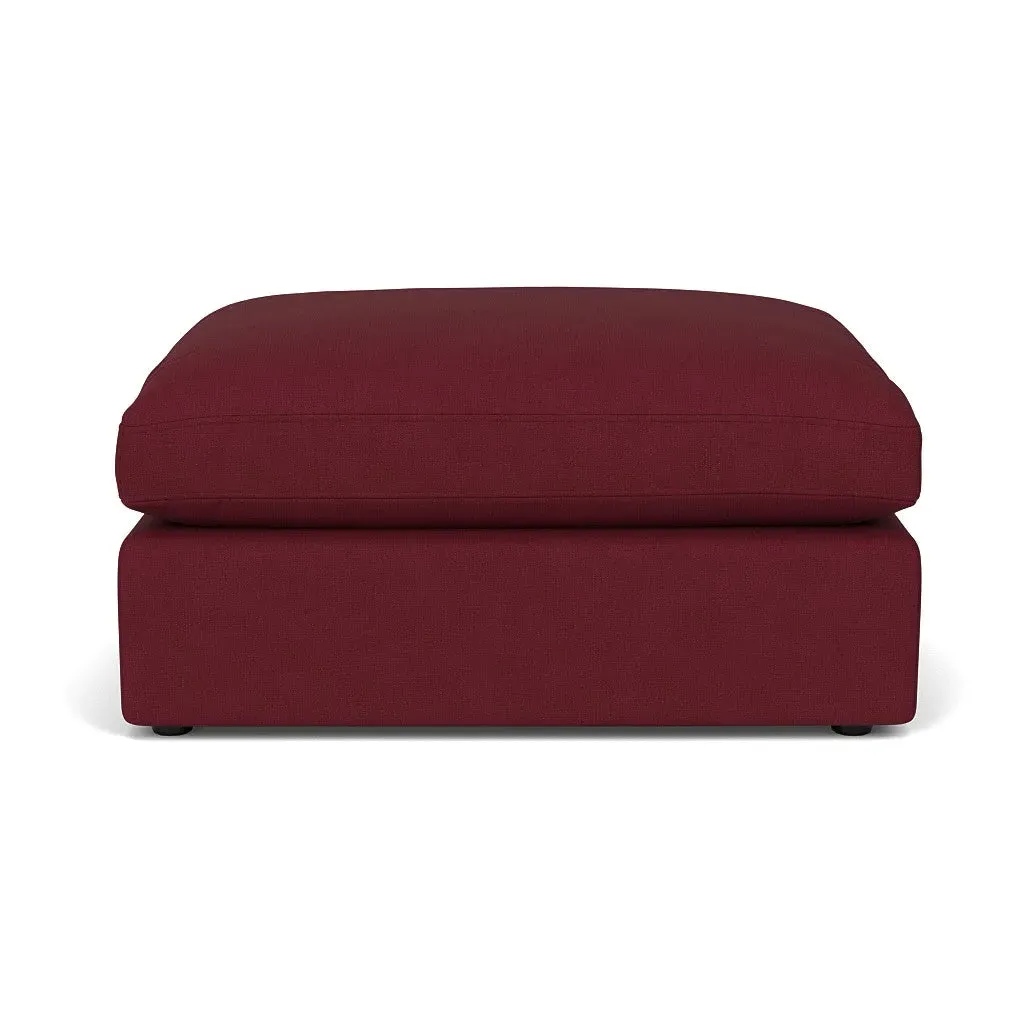 Clarke Large Foot Stool - Rosehip, House Linen Mix