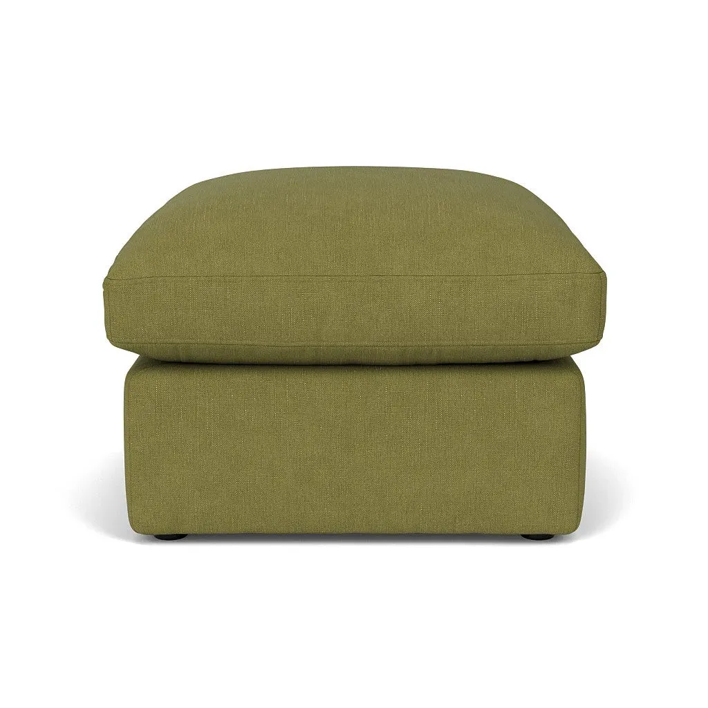 Clarke Foot Stool - Apple, House Linen Mix image