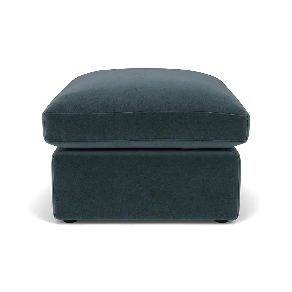 Clarke Foot Stool - Night Sky, Matt Velvet