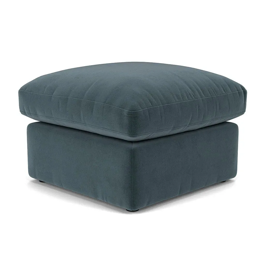 Clarke Foot Stool - Night Sky, Matt Velvet