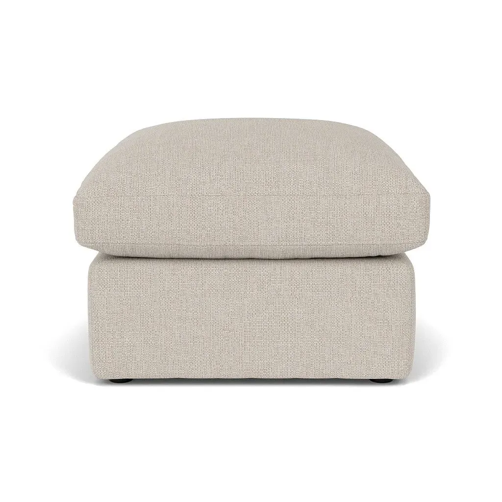 Clarke Small Foot Stool - Natural, Aquaclean Oxford