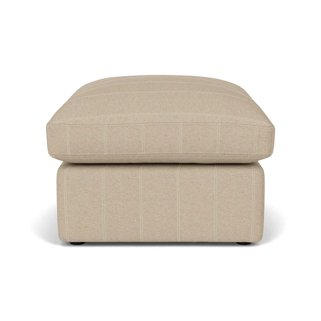 Clarke Small Foot Stool - Natural, Compton Stripe