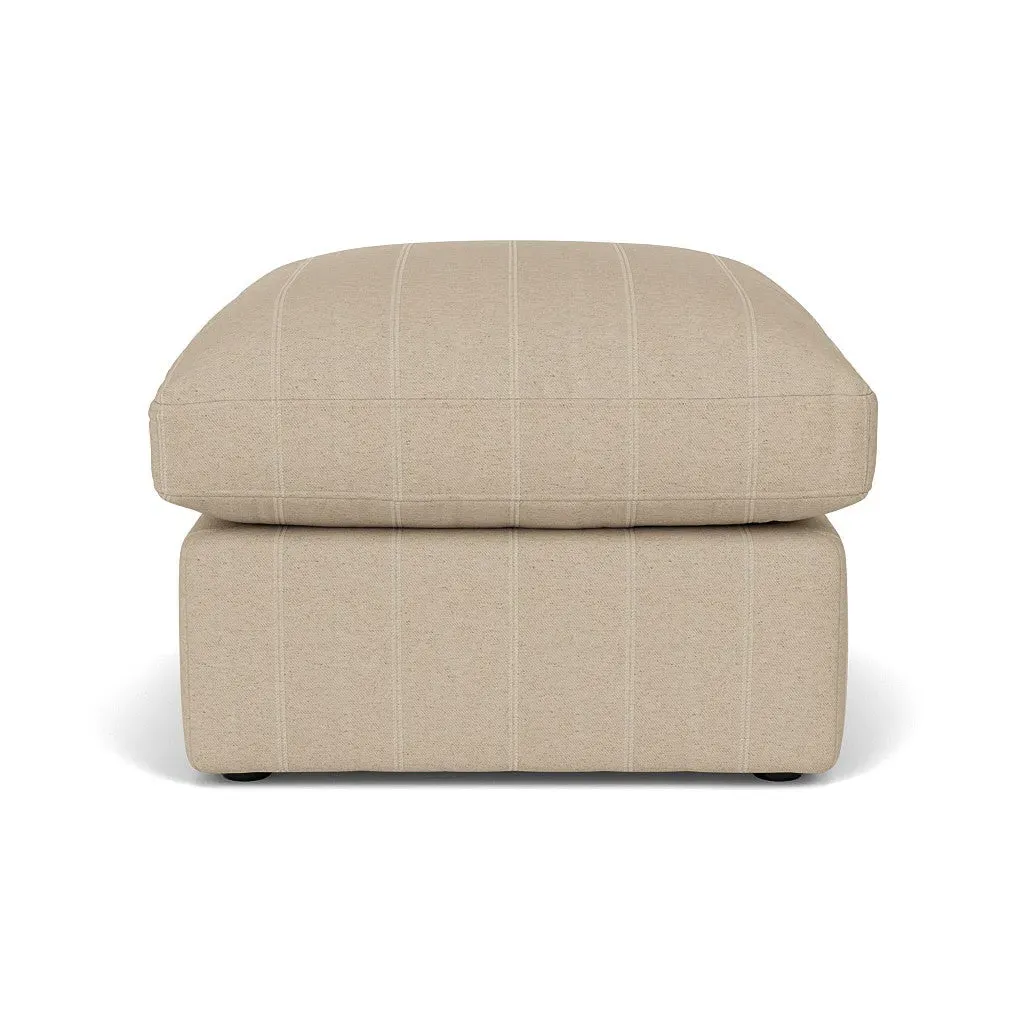 Clarke Small Foot Stool - Natural, Compton Stripe