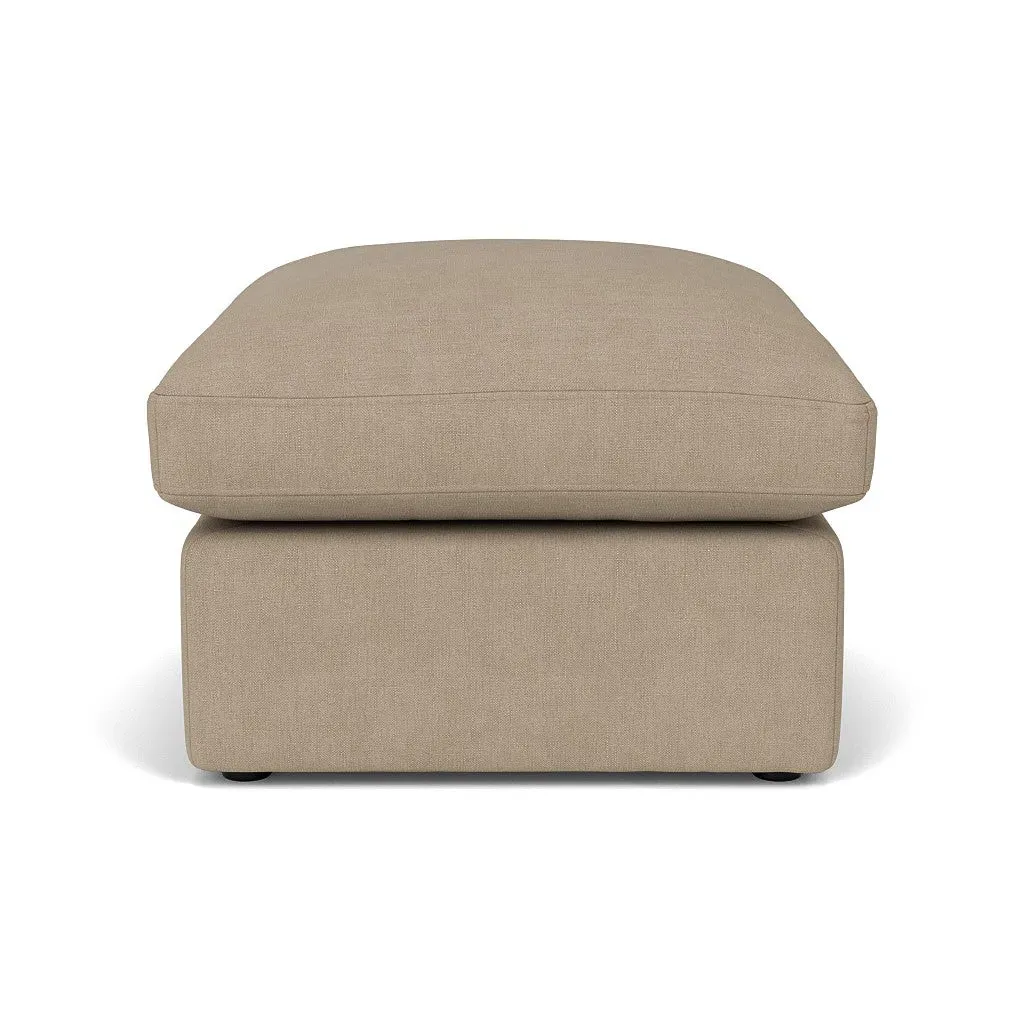 Clarke Small Foot Stool - Natural, House Linen Mix