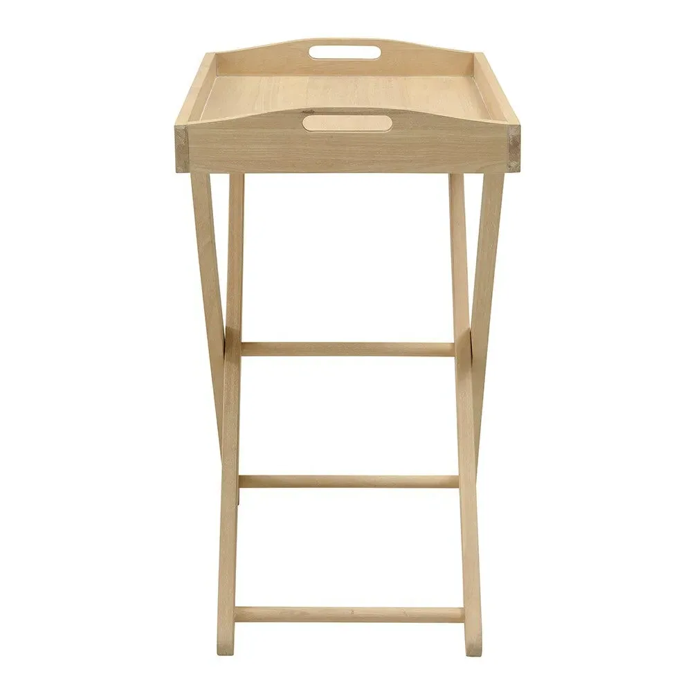 Butler Tray with Folding Stand - Rubberwood