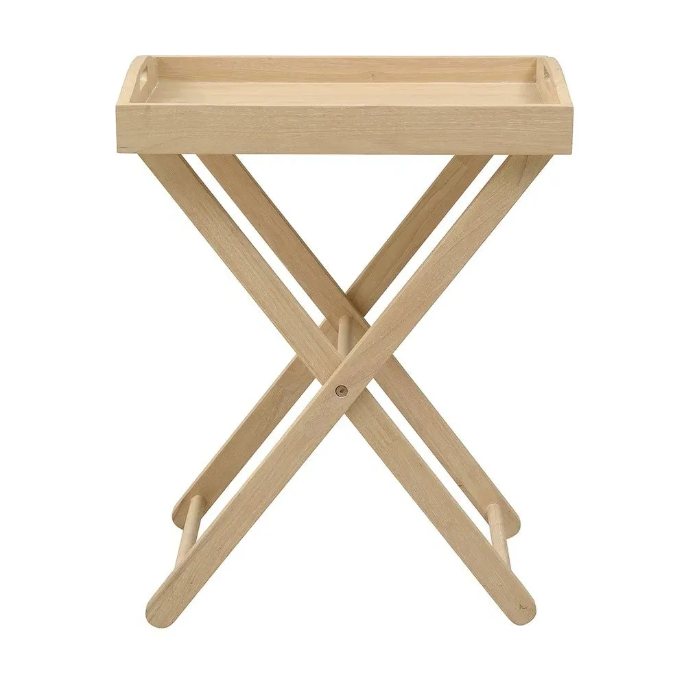 Butler Tray with Folding Stand - Rubberwood image