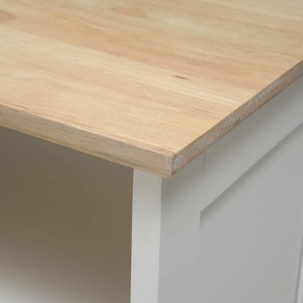 Pure White Shoe Bench - White, Hardwood