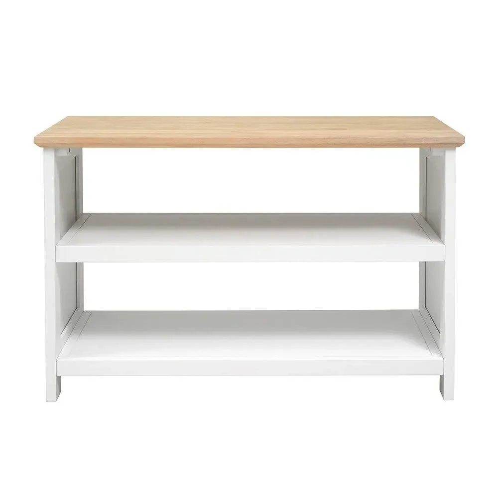 Pure White Shoe Bench - White, Hardwood image