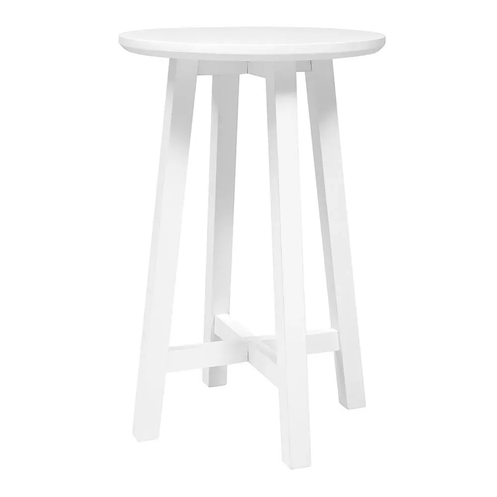 Round Side Table - Pure White
