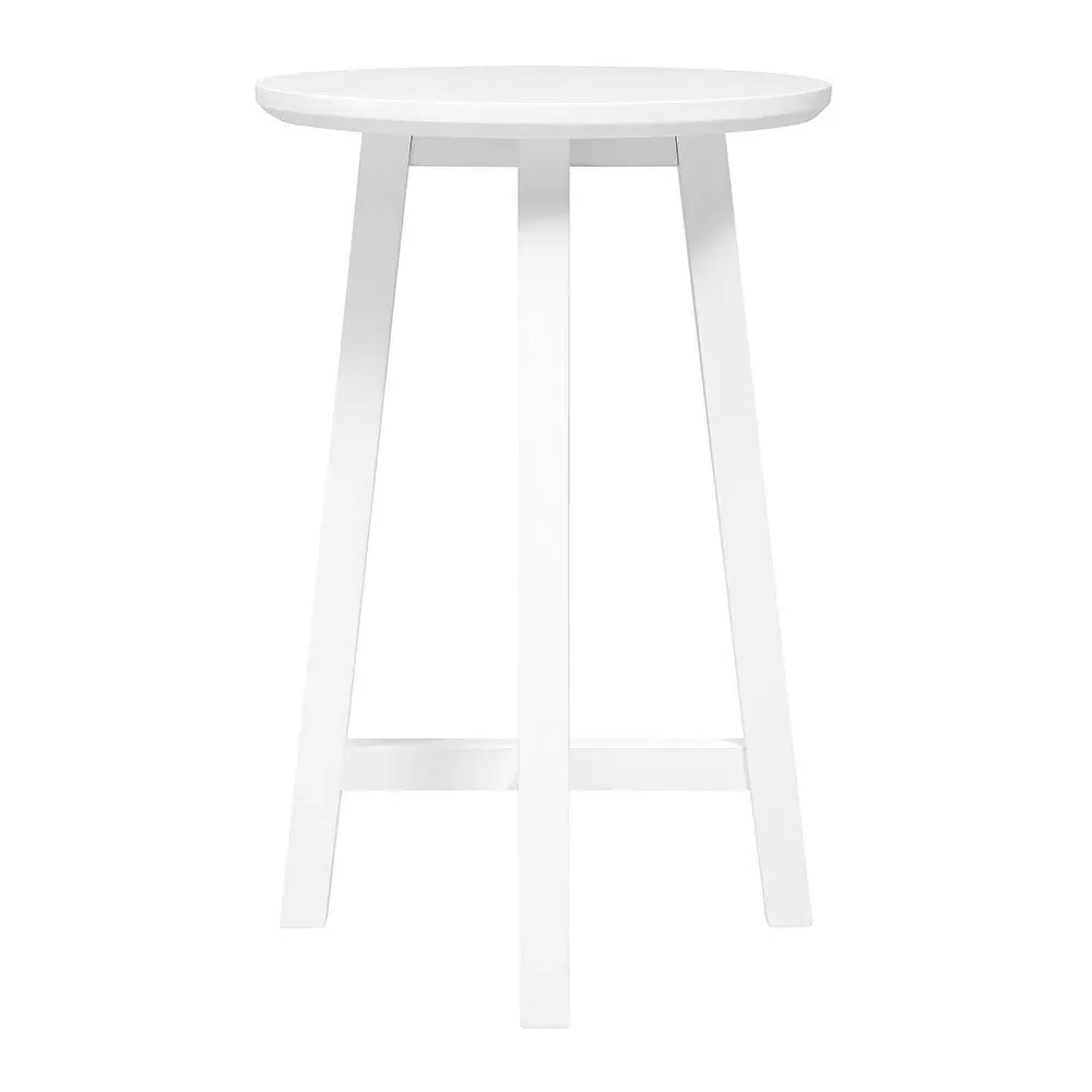 Round Side Table - Pure White